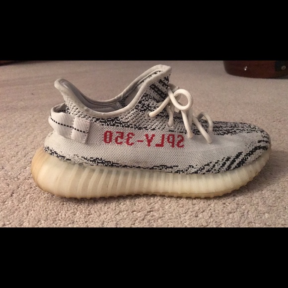 dirty yeezy zebra